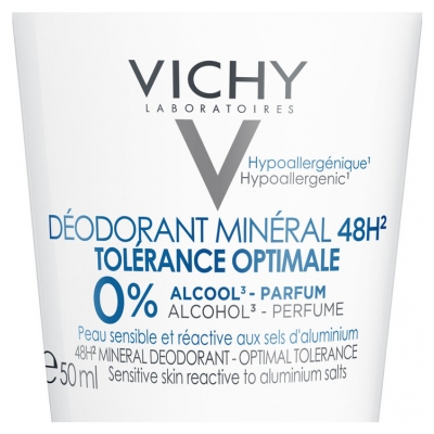 Vichy Déodorant Minéral 48H Tolérance Optimale Roll-On 50 ml
