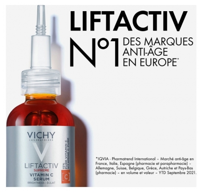Vichy LiftActiv Supreme Vitamin C Sérum Correcteur Éclat Antioxydant 20 ml
