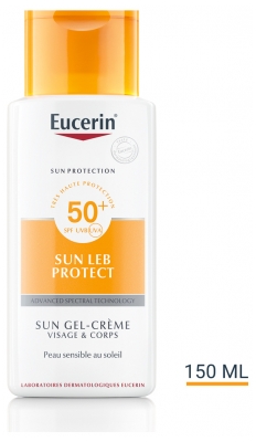 Eucerin Sun Protection Leb Protect Sun Gel-Crème SPF50+ 150 ml