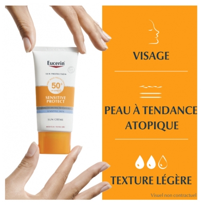 Eucerin Sun Protection Sensitive Protect Sun Crème SPF50+ 50 ml