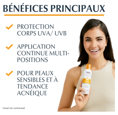 Eucerin Sun Protection Oil Control Brume Transparente Spray SPF50 200 ml