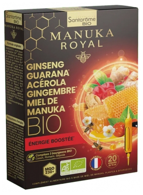 Santarome Manuka Royal Boosted Energy Organic 20 Phials