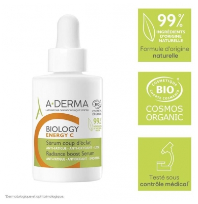 A-DERMA Biology Energy C Sérum Coup d'Éclat 30 ml