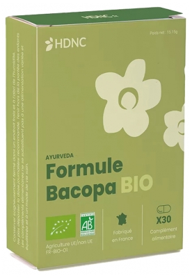 H.D.N.C Bacopa Formula Organic 30 Capsules