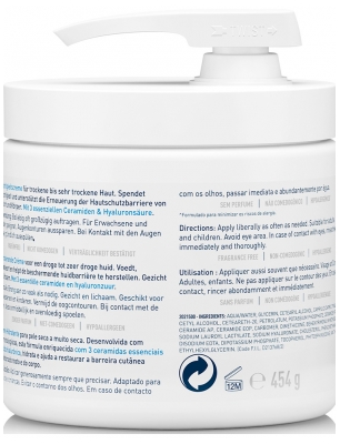 CeraVe Baume Hydratant avec Pompe 454 g