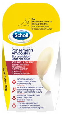 Scholl Heel Blister Plasters Large Size 5 Plasters