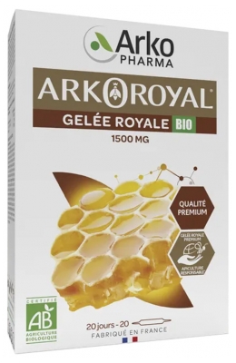 Arkopharma Arko Royal Gelée Royale 1500 mg Bio 20 Ampoules