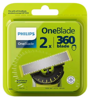Philips OneBlade 360 2 Lame di Ricambio QP420/50