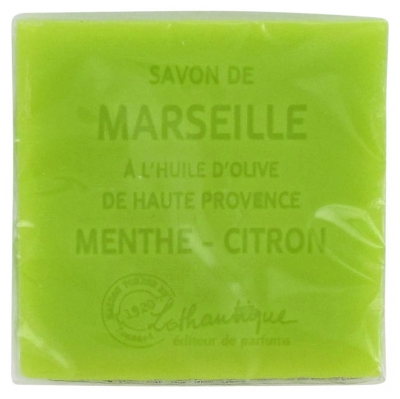 Lothantique Marseille Soap Fragranced 100g - Scent: Mint-Lemon
