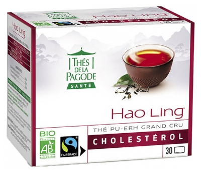 Thés de la Pagode Hao Pu-Erh Grand Cru Ling Tea Cholesterol Organic 30 Sachets