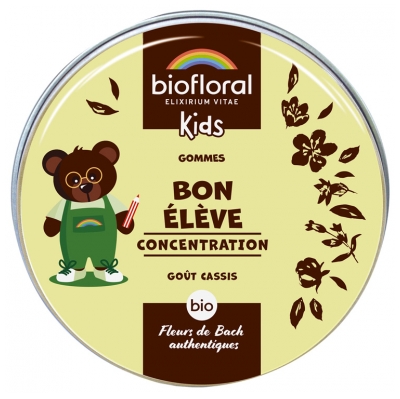 Biofloral Kids Gommes Bon Élève Concentration Bio 45 g