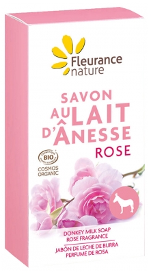 Fleurance Nature Donkey Milk Soap Rose Organic 100g