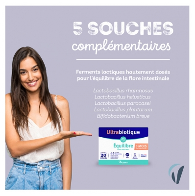 Vitavea Ultrabiotique Équilibre 90 Gélules Végétales (dont 30 Offertes)