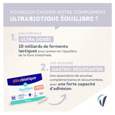 Vitavea Ultrabiotique Équilibre 90 Gélules Végétales (dont 30 Offertes)
