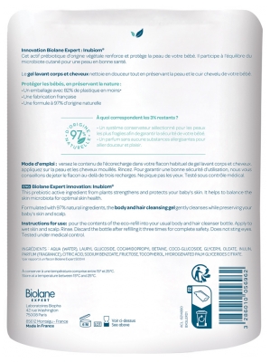 Biolane Expert Gel Lavant Corps et Cheveux Éco-Recharge 500 ml