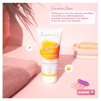 Les Secrets de Loly Shampoing Dermo-Apaisant Sunshine Clean 200 ml