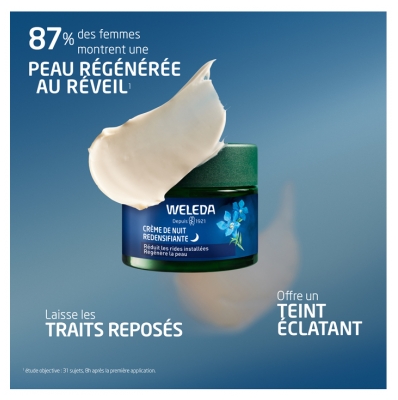 Weleda Crème de Nuit Redensifiante Gentiane Bleue et Edelweiss 40 ml