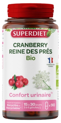 Superdiet Cranberry Reine des Prés Bio 90 Gélules