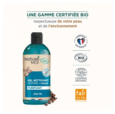 Naturé Moi Homme Gel Nettoyant Cascara Bio 200 ml