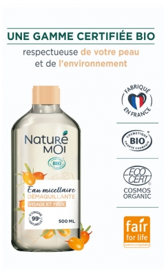 Naturé Moi Eau Micellaire Démaquillante Bio 500 ml
