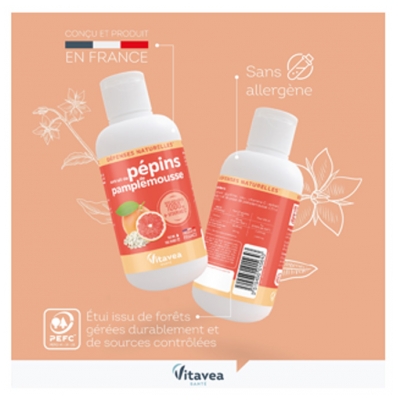 Vitavea Extrait de Pépins de Pamplemousse 200 ml + 100 ml Offerts