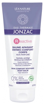 Eau Thermale Jonzac REactive Baume Apaisant Dermo-Confort Corps Bio 200 ml