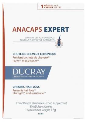 Ducray Anacaps Expert Chute de Cheveux Chronique 90 Gélules