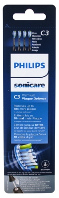 Philips Sonicare C3 Premium Plaque Defence HX9044 4 Têtes de Brosse