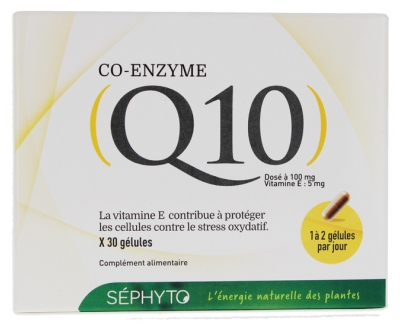 Séphyto Co-Enzyme Q10 + Vitamin E 30 Capsules
