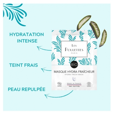 Les Poulettes Paris Masque Hydra Fraîcheur Bio 18 ml