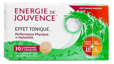 Jouvence Energie Jouvence Tonic Effect 30 Tablets to Crunch (to consume preferably before the end of 04/2024)