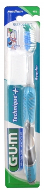 GUM Brosse à Dents Technique+ 492 - Couleur : Bleu GUM Brosse à Dents Technique+ 492 - Couleur : Bleu