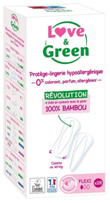 Love & Green Protège-Lingerie Hypoallergénique Flexi 28 Protège-Lingerie