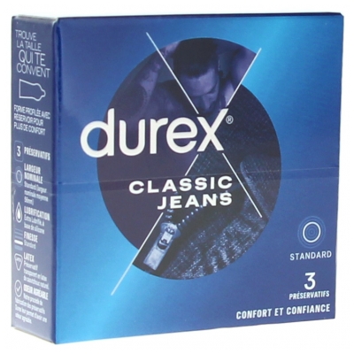 Durex Classic Jeans 3 Condoms