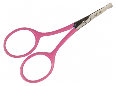 Estipharm Baby Scissors Straight Blades Lens Tips - Colour: Pink