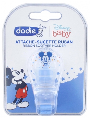 Dodie Disney Baby Ribbon Soother Clip - Model: Mickey