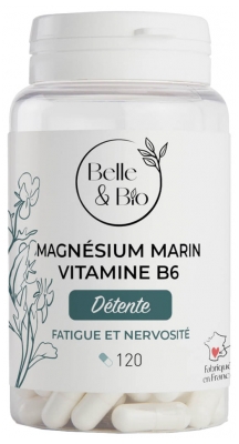Belle & Bio Marine Magnesium Vitamin B6 120 Capsules