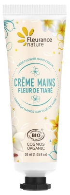 Fleurance Nature Organic Hand Cream 30ml - Fragrance: Tiare Flower