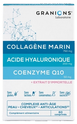 Granions Collagène Marin Acide Hyaluronique Coenzyme Q10 60 Comprimés