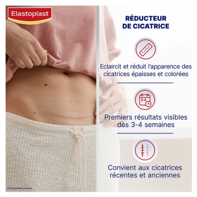 Elastoplast Réducteur de Cicatrices XL 21 Pansements Transparents