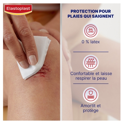 Elastoplast Compresses Non-Tissées Douces 7,5 cm x 7,5 cm 10 Compresses