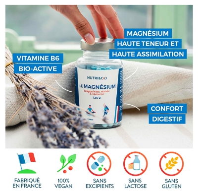 Nutri&Co Magnésium 120 Gélules