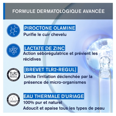 Uriage DS HAIR Anti-Dandruff Treatment Shampoo 200ml