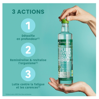 Santarome Bio Pure Sève de Bouleau Bio Lot de 3 x 500 ml