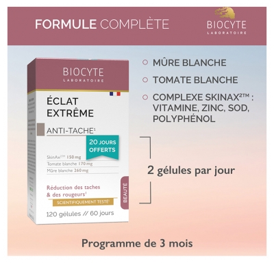 Biocyte Éclat Extrême 120 Gélules