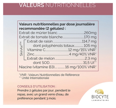 Biocyte Éclat Extrême 120 Gélules