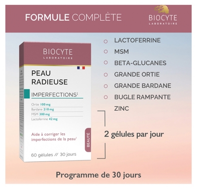 Biocyte Peau Radieuse 60 Gélules