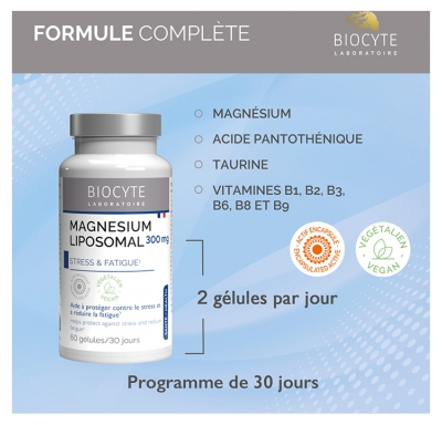Biocyte Magnésium Liposomal 60 Gélules