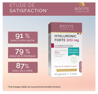 Biocyte Hyaluronic Forte 300 mg Anti-Âge 90 Gélules