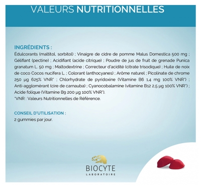Biocyte Les Gummies Minceur 60 Gummies